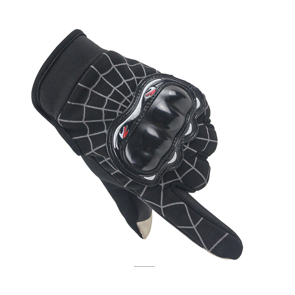 Cycling Gloves Men Motorcycle Gloves Touchscreen Full Finger Gloves Outdoor Bike Bicycle Riding Protective Gear Mittens Guantes Black 885656939368