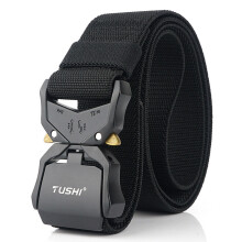Aluminum Alloy Elastic Belt Men Strong Military Tactical Belt Quick Release Buckle Jeans Trousers Stretch Girdles Male