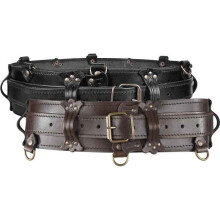 Medieval Girdle Wide Leather Belt Steampunk Gothic Waist Protector Larp Celtic Knight Cosplay Waistband For Men Women