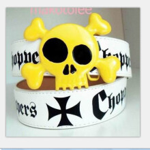 Skeleton Mens Belts for Women Belt Male Men's Leather Belt Waistband Punk Gothic Heavy Metal Goth Female Studded Apparel