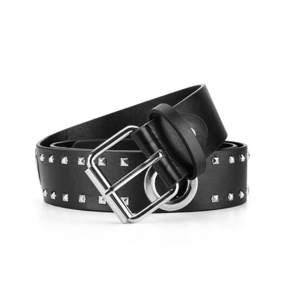 Women Rivet Punk Waist Strap Waist Belts Waistband Pin Buckle Belts-image-OPC-PBQWHRW-NEW