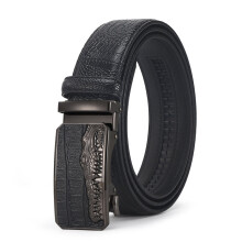 Men Leather Belt Automatic Buckle Adjustable Leather Belts Leather Belt For Men 3.5cm Width
