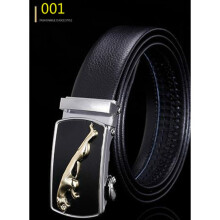 Peikong Men's Automatic Buckle with Cow PU Leather Belts man for Men male strap
