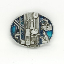 Western cowboy zinc alloy tool belt buckle for men and women