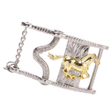 Antique Zinc Alloy Western Cowboy Rodeo Horse Head Belt Buckle