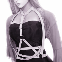 Harajuku Tassel Garters Faux Leather Body Bondage Cage Sculpting Harness Women Lingerie Gothic Belt Straps Suspenders