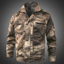 Camouflage Suit for Men Spring Autumn Auto Repair Dirt Resistance Labor Protection Single Top Overalls Cargo Jacket men