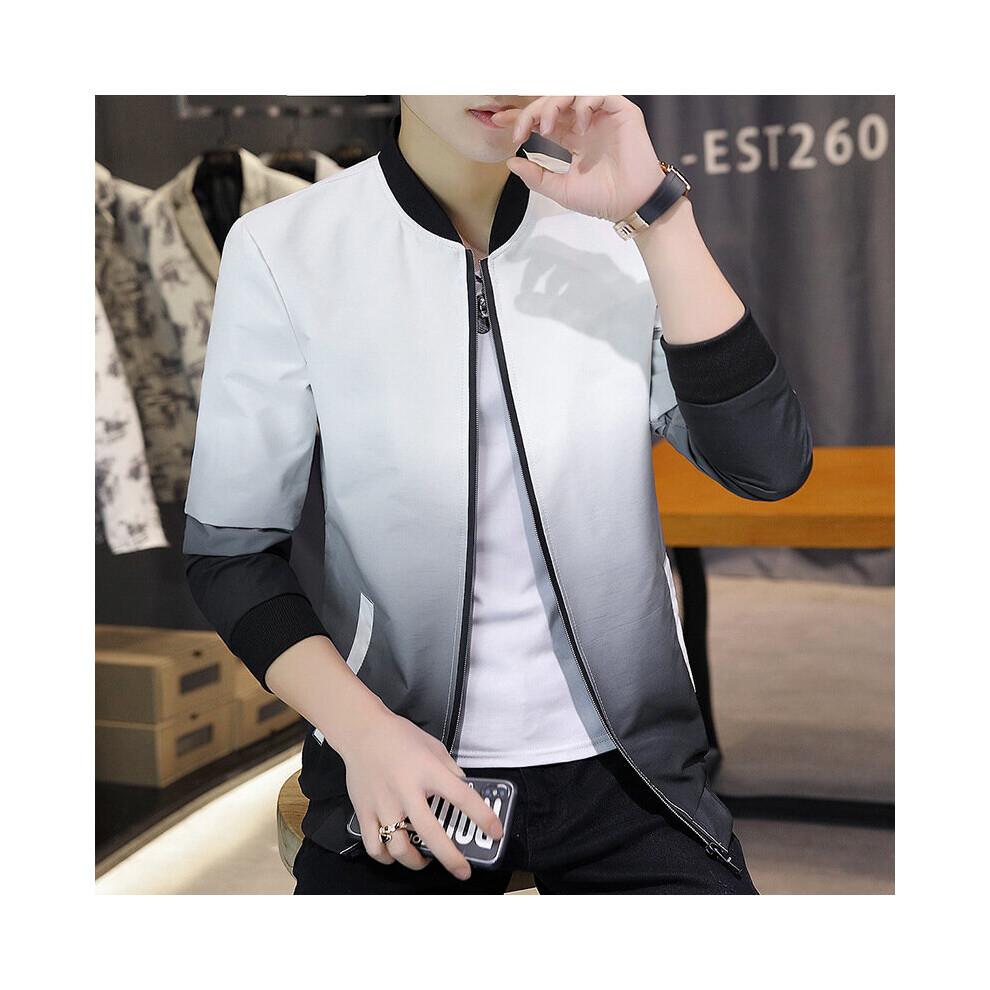 Men's Gradient Casual Jacket Autumn Casual and Wild Thin Jacket-image-OPC-PBQWXZN-NEW