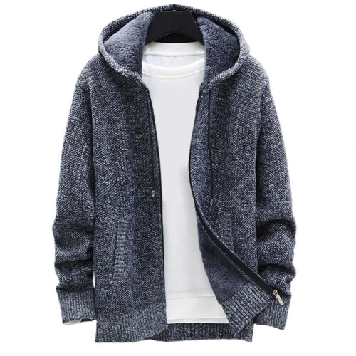 Long hooded 2024 cardigan sweater coat