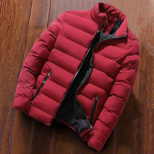 for Work Warm Stand Collar Cardigan Coat Windbreak Down for Work 2