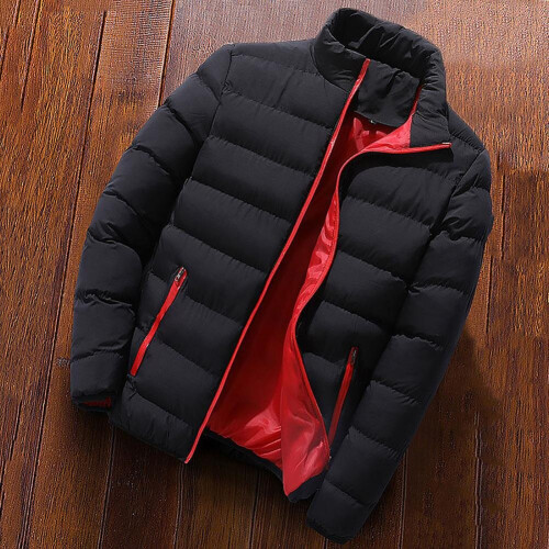 for Work Warm Stand Collar Cardigan Coat Windbreak Down for Work 1