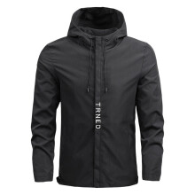 Spring and Autumn Light Jacket Men Hooded Jacket Men Loose Casual Stand Collar Jacket Boutique