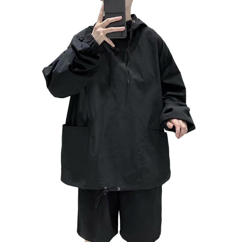 Men Spring Coat Pullover Casual Men Top Elastic Cuff Men Autumn Coat-image-OPC-PBQWYXP-NEW