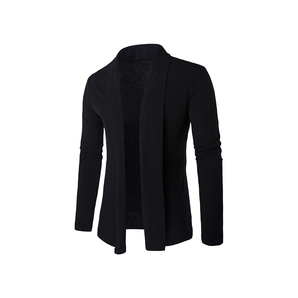 Autumn Men's Cardigans Male Slim Fit Long Sleeve knitted cardigan Gray Casual Mens Knitwear M-2XL-image-OPC-PBQX28X-NEW