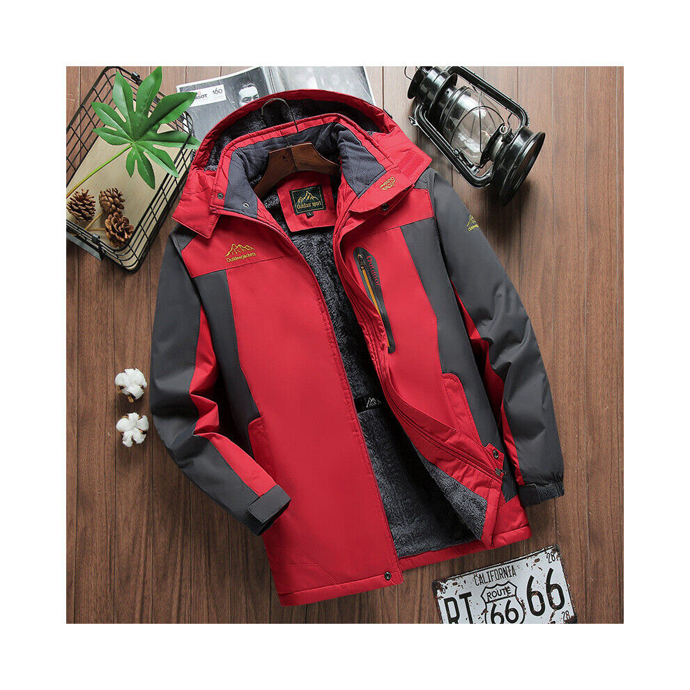 Winter Outdoor Jacket Men Thick Warm Velvet Coat Men's Windproof Hooded Jackets Casual Hiking Mountaineering Outerwear 9XL-image-OPC-PBQX6TS-NEW