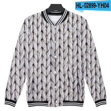 Baseball uniform Men's and women's clothing sweater feel Couple jacket 3D digital printing Hip hop street
