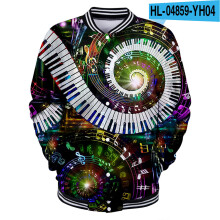 Baseball uniform Men's and women's clothing gear Couple jacket 3D digital printing Hip hop street22