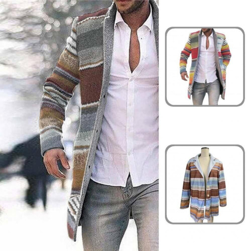 Elastic Soft Lapel Collar Stripe Jacket for Work Coat Elastic Soft Lapel Collar Stripe Jacket for Work 1
