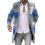 Elastic Soft Lapel Collar Stripe Jacket for Work Coat Elastic Soft Lapel Collar Stripe Jacket for Work 3