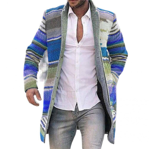 Elastic Soft Lapel Collar Stripe Jacket for Work Coat Elastic Soft Lapel Collar Stripe Jacket for Work 2