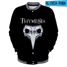 WAMNI Thymesia Baseball Uniform Game Clothes 3D Print Casual Clothes Man Woman Unique Streetwear Baseball Uniform