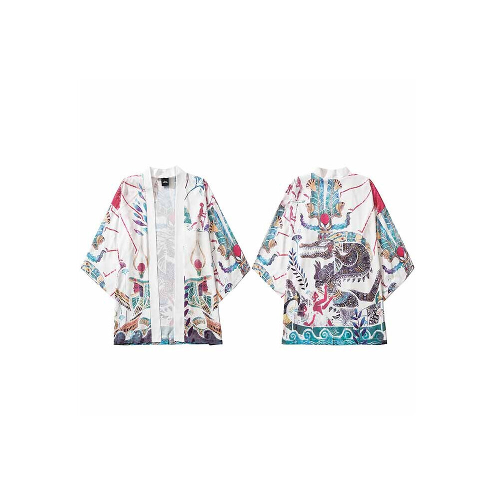 Japanese Kimono Jacket Painting Monster Print Harajuku Kimono Men Hip Hop Japan Streetwear Jacket Summer Thin Clothing-image-OPC-PBQX7Y6-NEW