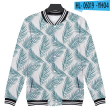 Baseball uniform Men's and women's clothing hawaii Couple jacket 3D digital printing Hip hop street
