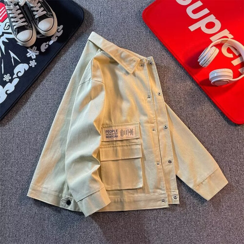 High Jackets Empty Lapel Button Work Jacket Men Women 2