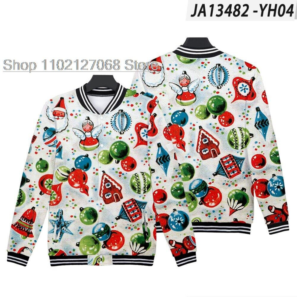 Men's hoodie Christmas casual sportswear baseball shirt hoodie men's women's shirt children's 3D picture-image-OPC-PBQX8JT-NEW
