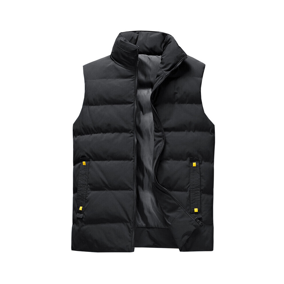 8XL Chest Men's Winter Vest Silk-Like Cotton Padded Warm Waistcoat Autumn Coats Sleeveless Jacket 3672 M-6XL 7XL 8XL-image-OPC-PBQX9D7-NEW