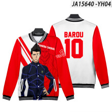 WAMNI LOCK Anime Baseball Jacket Daily Harajuku Casual Clothes 3D Print Unisex Man/Woman Baseball Uniform Jacket