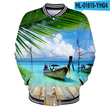 Baseball uniform Men's and women's clothing gear Couple jacket 3D digital printing Hip hop street5