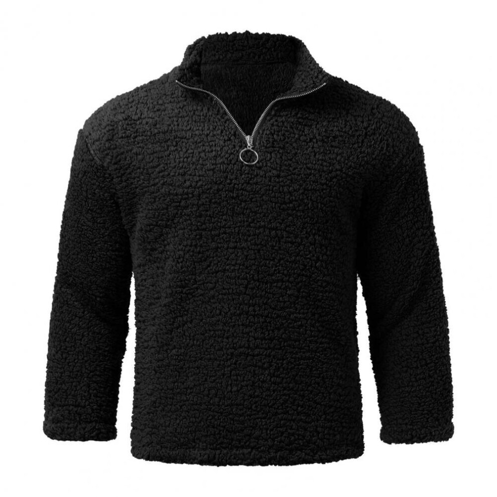 Stylish Men Sweatshirt Jacket Male Men Coat Long Sleeve Relaxed Fit Washable Jacket Keep Warm-image-OPC-PBQXD8H-NEW