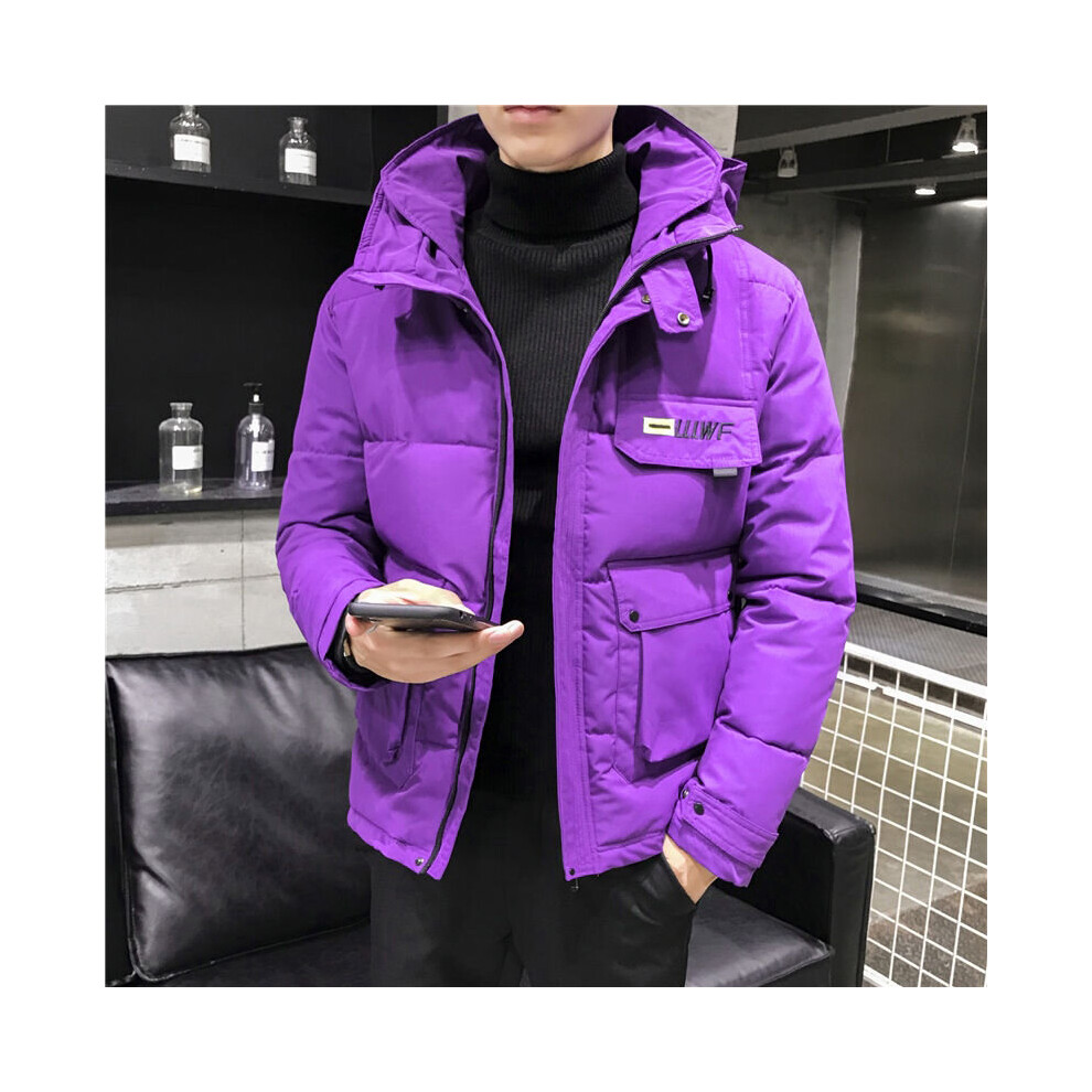 Winter Men Parka Big Pockets Casual Jacket Hooded Solid 5 Colors Thicken and Warm Hooded Outwear Coat Size 5XL-image-OPC-PBQXDS2-NEW