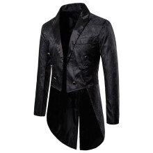 Charm Mens Tailcoat Jacket Goth Steampunk Fit Suit Cardigan Outwear Coat