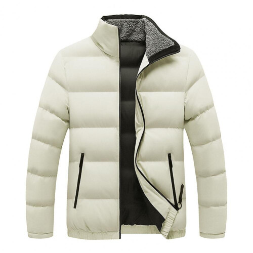 Men Coat Plus Size Solid Padded Extra Thick Winter Down Coat for Daily Wear