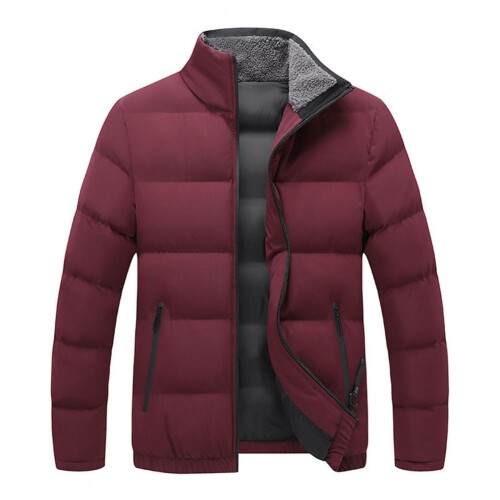 Men Coat Plus Size Solid Padded Extra Thick Winter Down Coat for Daily Wear 1