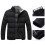 Men Coat Plus Size Solid Padded Extra Thick Winter Down Coat for Daily Wear 3