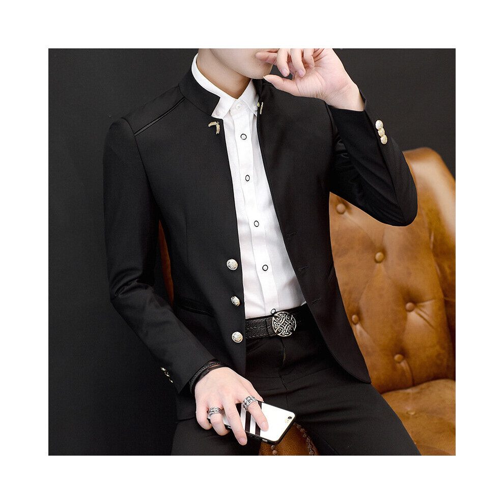 HOO spring men's leisure collar blazer wedding dress man blazer-image-OPC-PBQXH6V-NEW