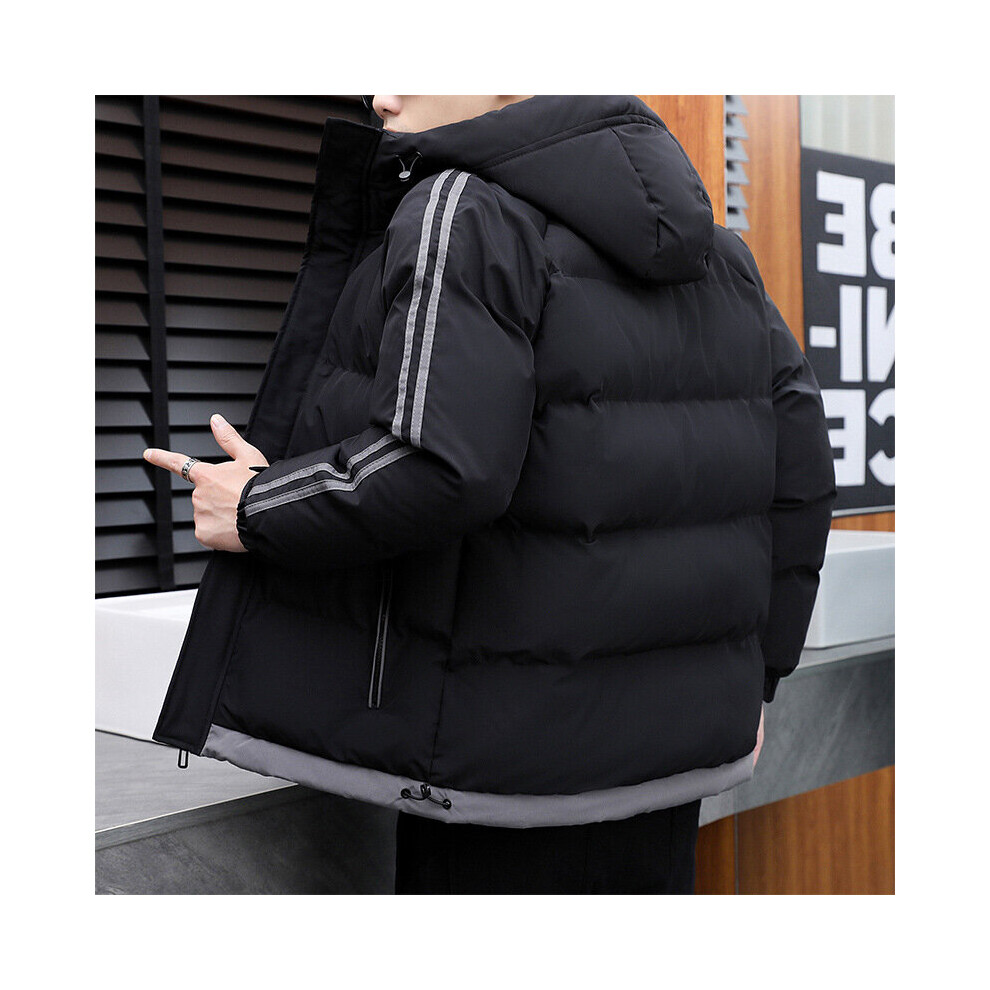 Winter Men's Hooded All-Matching Thick Warm Matching Cotton-Padded Jacket-image-OPC-PBQXHCW-NEW