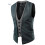spring man individual character grid splicing two single breasted leisure 5 vest 5