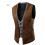 spring man individual character grid splicing two single breasted leisure 5 vest 7