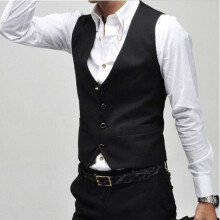 version V neck vest men casual gilet Single breasted vests leisure suit for men colete waistcoat