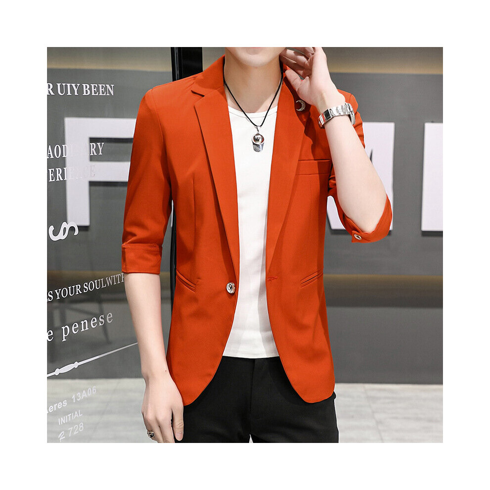 COO Men's Summer Half Sleeve blazer Youth Slim Fit British Style Half Sleeve blazer-image-OPC-PBQXJND-NEW