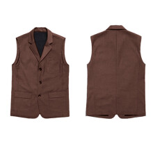 Men's Vest Loose Comfortable Versatile Casual Steampunk Sleeveless Jacket ??????? ???????