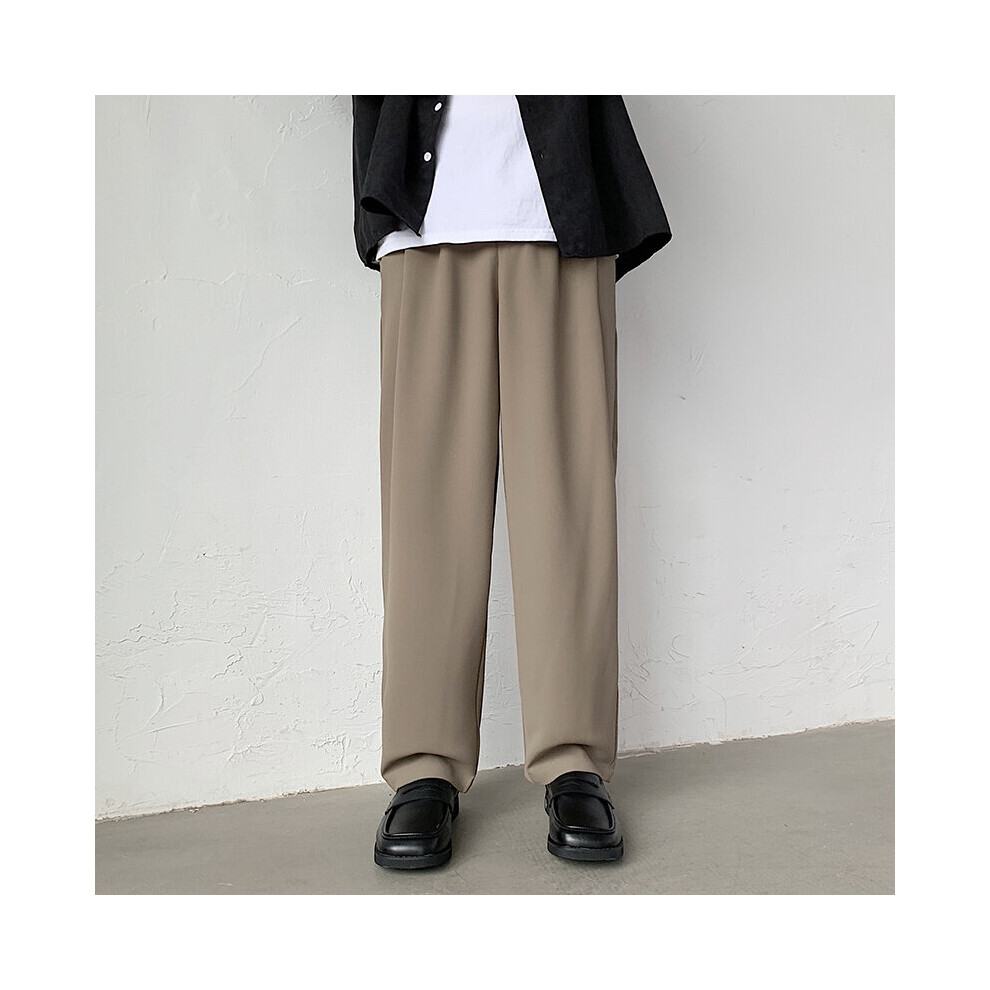 Solid Suit Pants Men Social Mens Dress Pants Loose Straight Wide Leg Pants Mens Office Formal Trousers-image-OPC-PBQXKJF-NEW