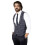DeepSEA Plaid Pattern Mealy Double Breasted Cepken Vest 2200004 4