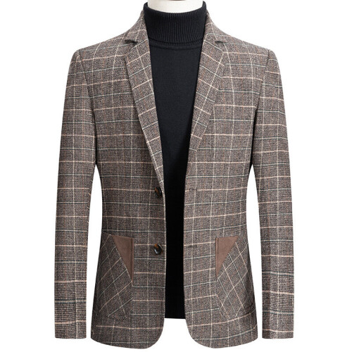 Mens checked blazer on sale jackets