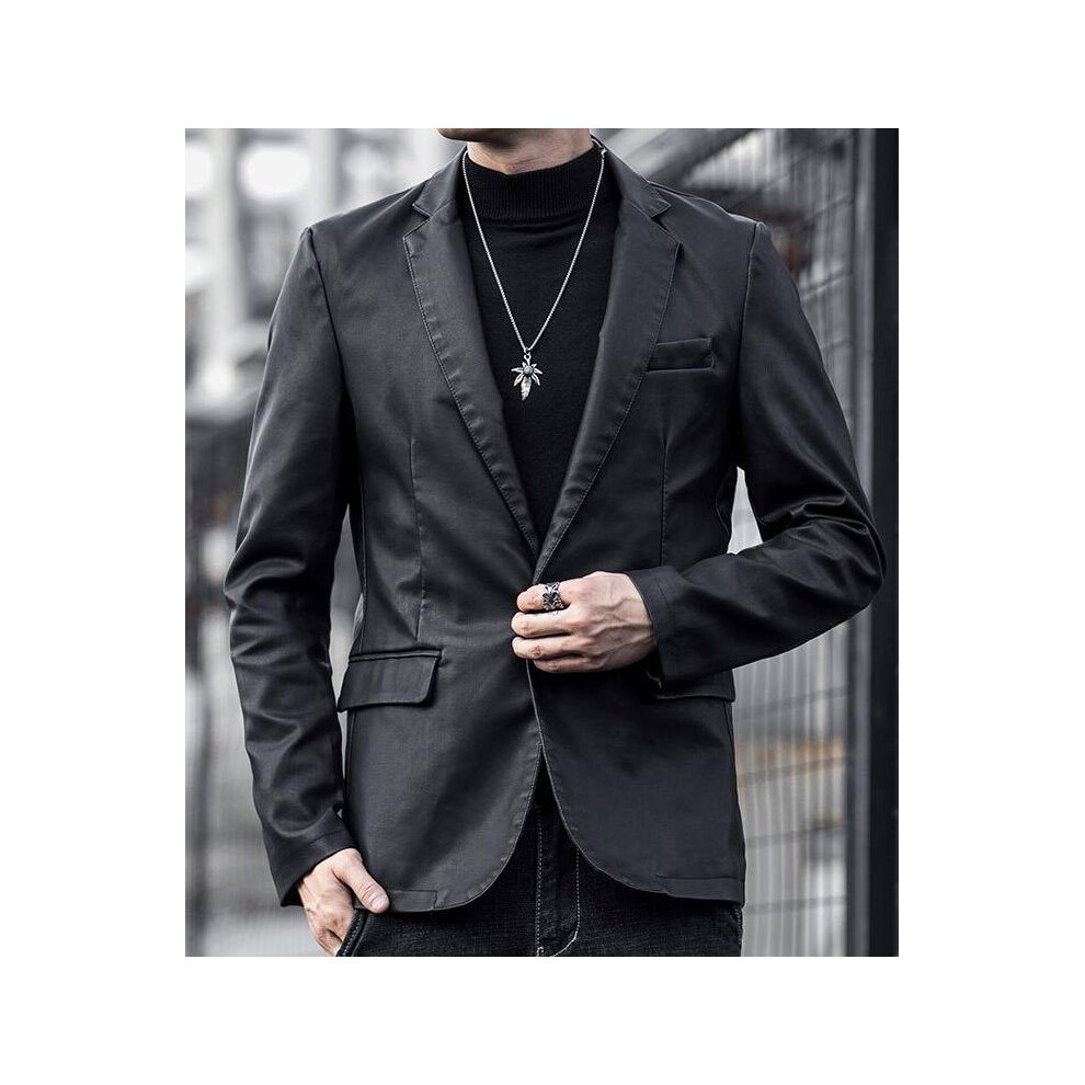 Autumn Winter Leather Jackets Slim Business Leather Blazers PU Leather Outwear Men's Leather Clothes-image-OPC-PBQXPYT-NEW