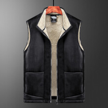 Men's Vest Winter Wool Pockets Sleeveless Men Thick Warm Waistcoat Windproof For Winter Casual Outwear Male Clothing